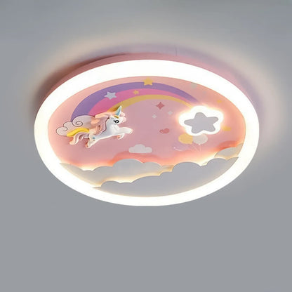 Cloud Rainbow Flush Ceiling Light