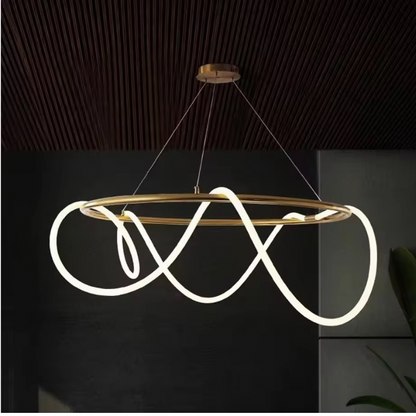 Nordic Line Note Round Chandelier