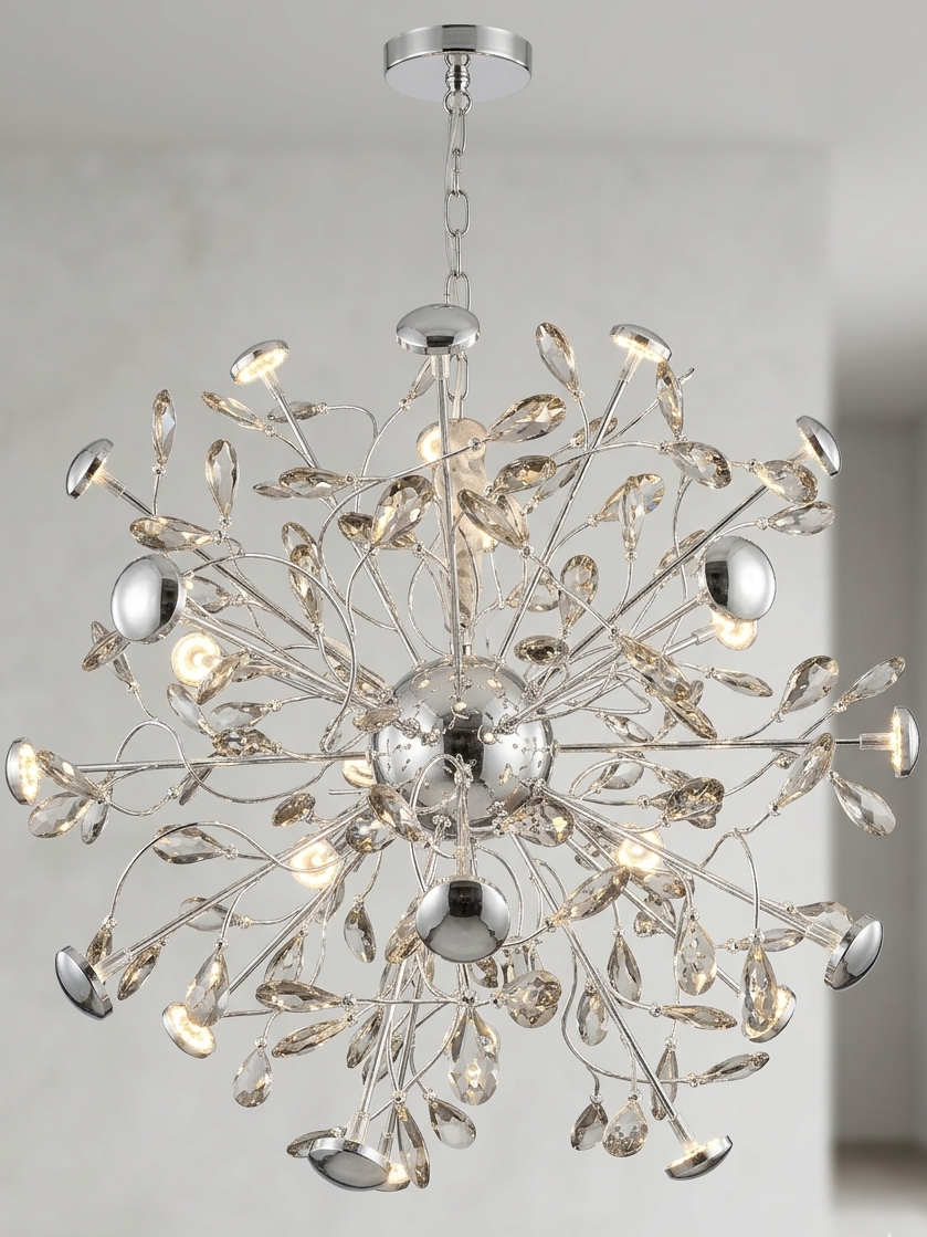 Cosmic Stardust Crystal Cluster Chandelier - Integrated LED