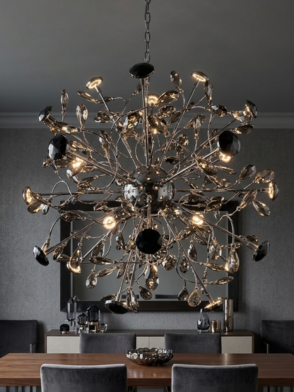 Cosmic Stardust Crystal Cluster Chandelier - Integrated LED