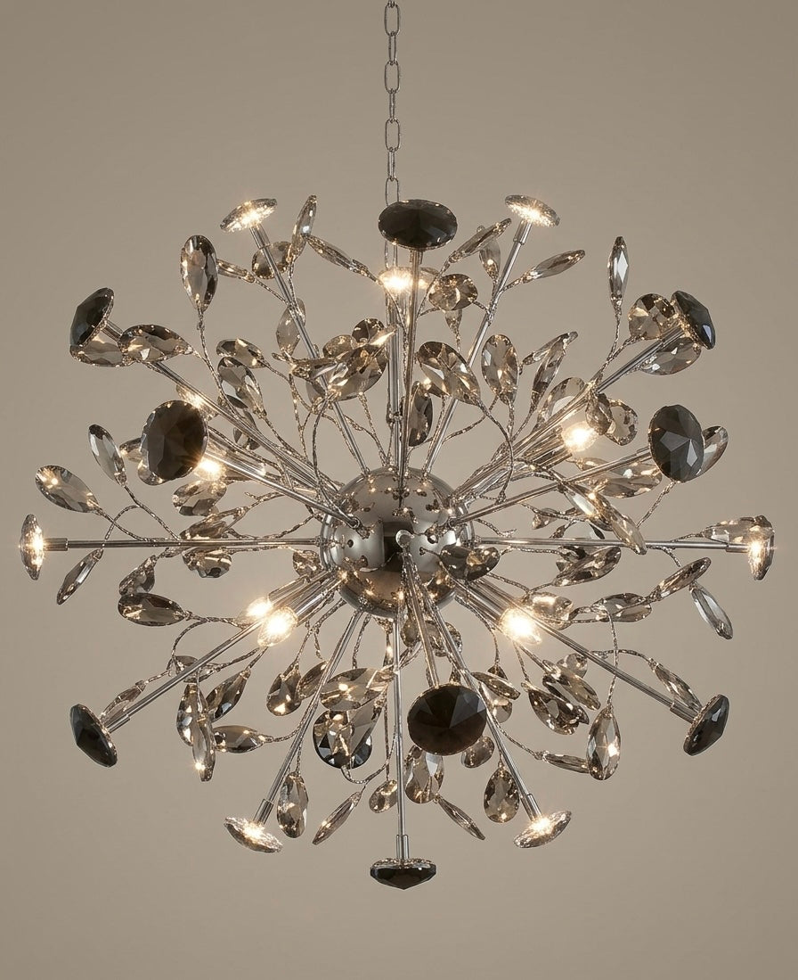 Cosmic Stardust Crystal Cluster Chandelier - Integrated LED