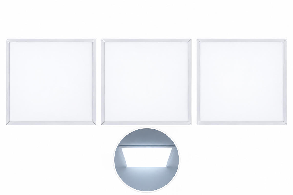 80W LED Panel Light 60x60cm – High Brightness Ceiling Panel | 3 Light Colors