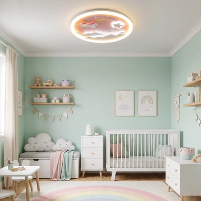 Cloud Rainbow Flush Ceiling Light