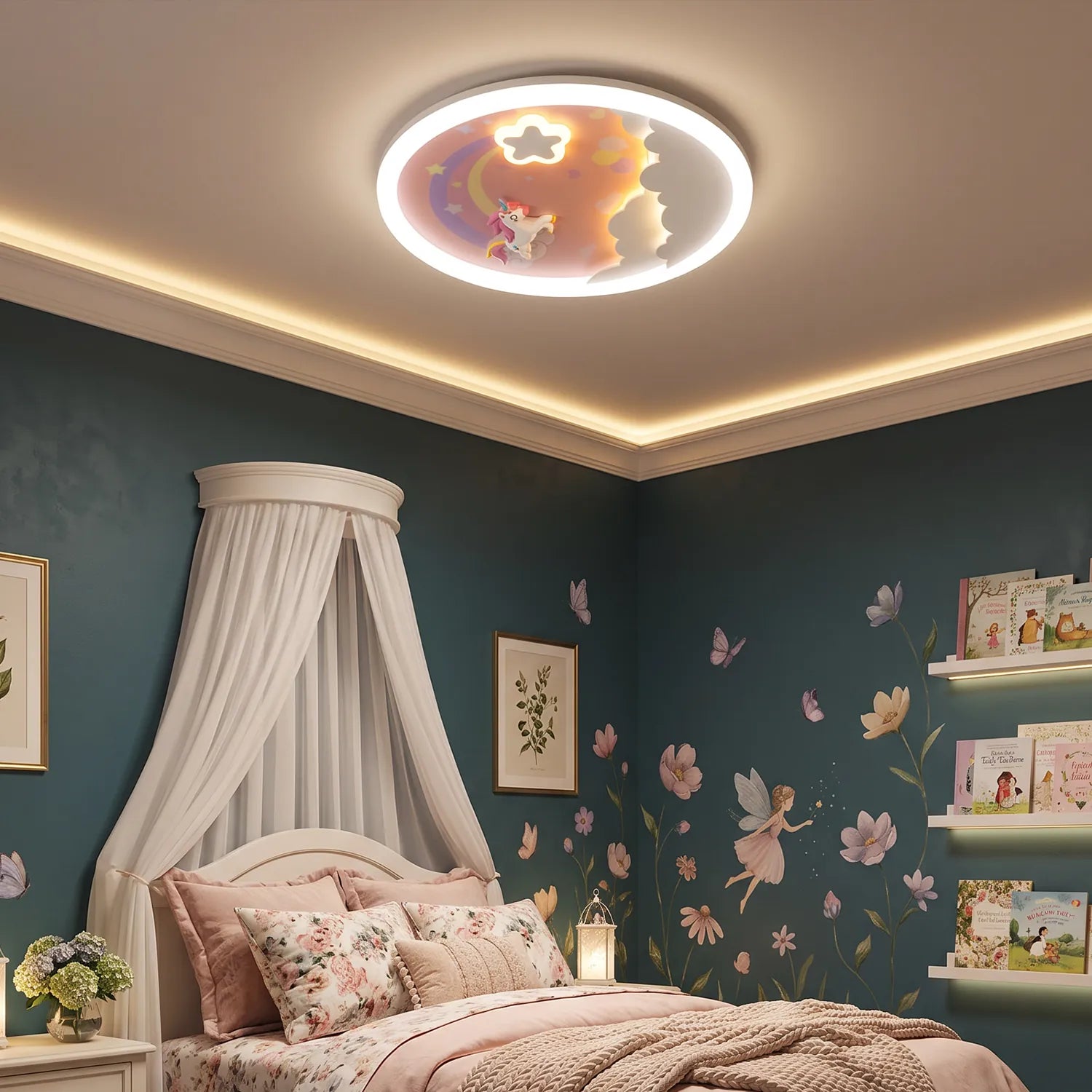 Cloud Rainbow Flush Ceiling Light