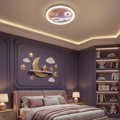Cloud Rainbow Flush Ceiling Light