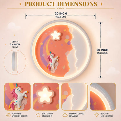 Cloud Rainbow Flush Ceiling Light