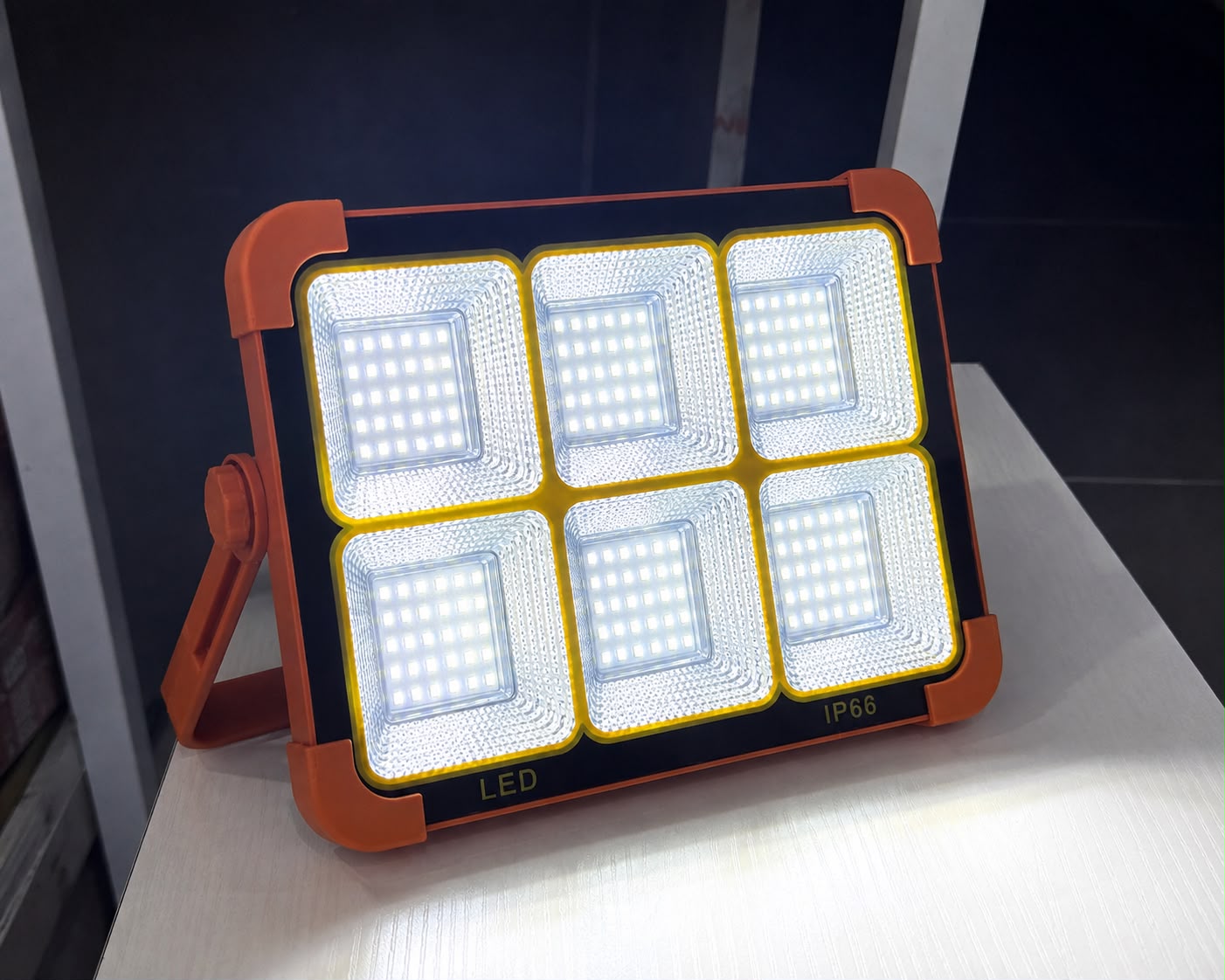 YSH 1500W Solar Portable LED Work Light – 3 Color Modes | Rechargeable IP66 Waterproof | YSH-SE-1003