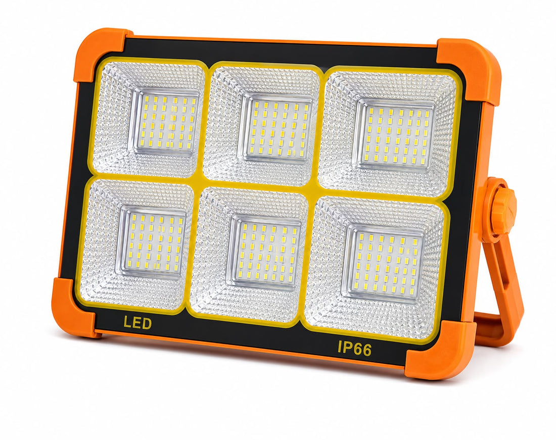 YSH 1500W Solar Portable LED Work Light – 3 Color Modes | Rechargeable IP66 Waterproof | YSH-SE-1003