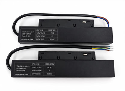 Premium DC 48V Magnetic Track Power Supply (100W / 200W)
