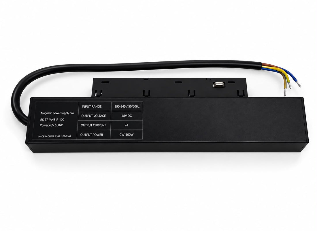 Premium DC 48V Magnetic Track Power Supply (100W / 200W)