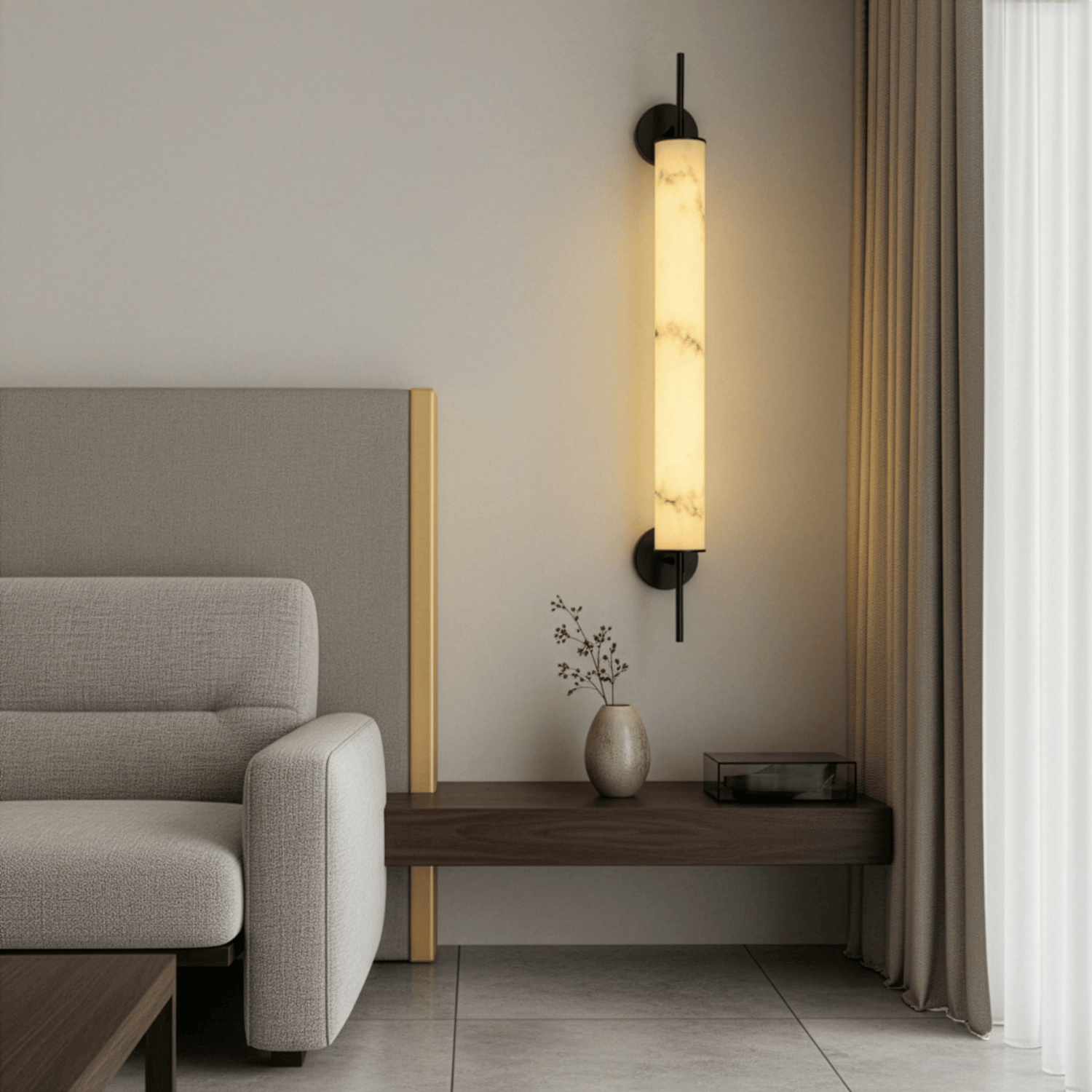Purestone Pillar Wall Light